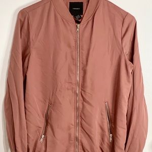 Forever 21 Blush Pink Bomber Jacket